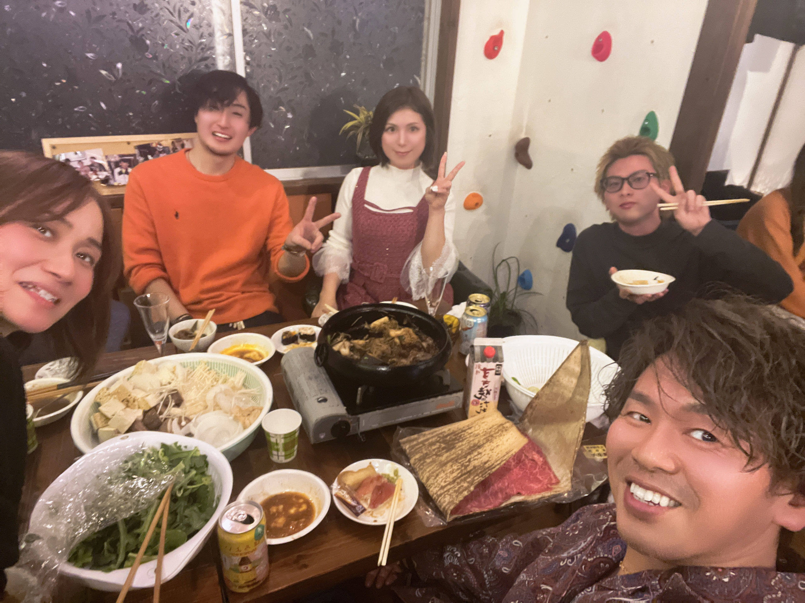 Staff enjoying a party